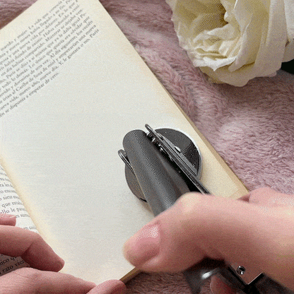 Custom Book Embosser in use