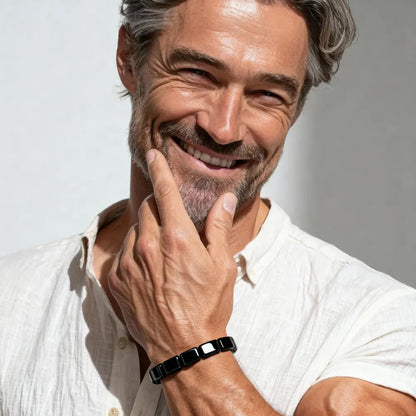 Hemios hematite bracelet detail