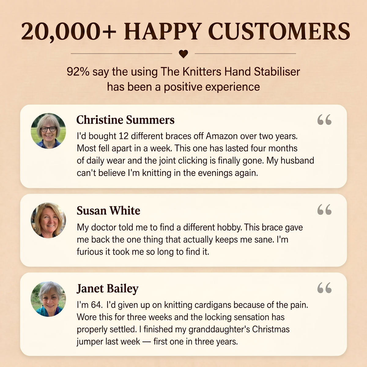 The Knitter's Hand Stabilizer - Hand Hearth