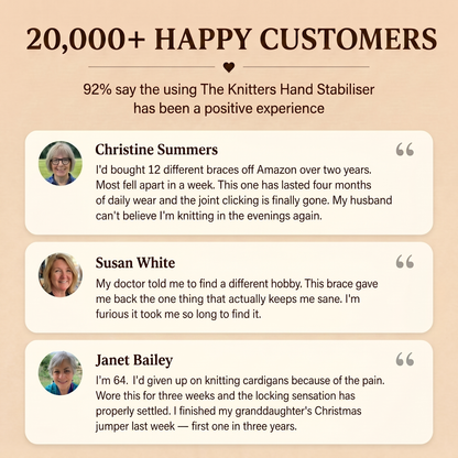 The Knitter's Hand Stabilizer - Hand Hearth