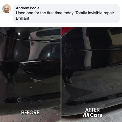Car scratch before and after