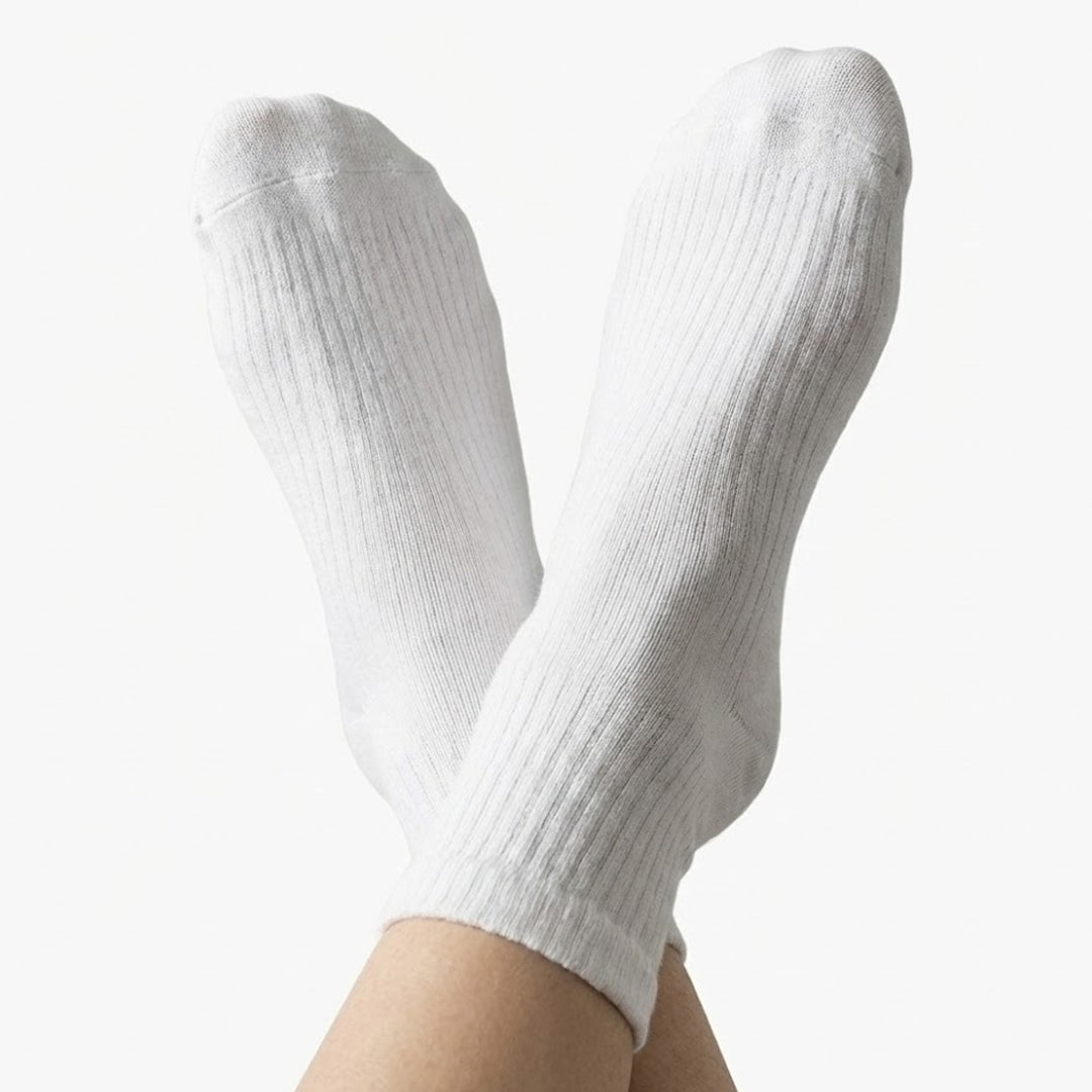 6-Pack Cushioned Socks (White)