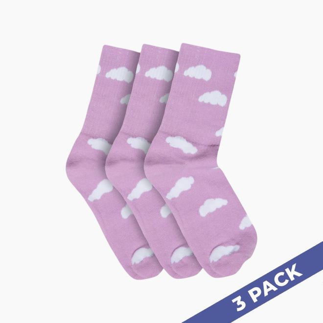 Simply Go Cloud Slides - 3 Pairs Socks - Pink - photo 1