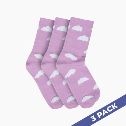 Simply Go Cloud Slides - 3 Pairs Socks - Pink - photo 1