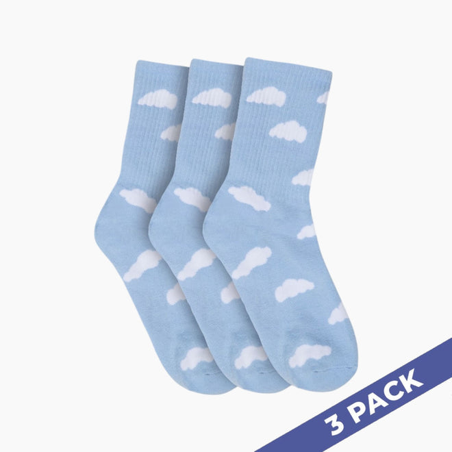 Simply Go Cloud Slides - 3 Pairs Socks - Ocean Blue - photo 1