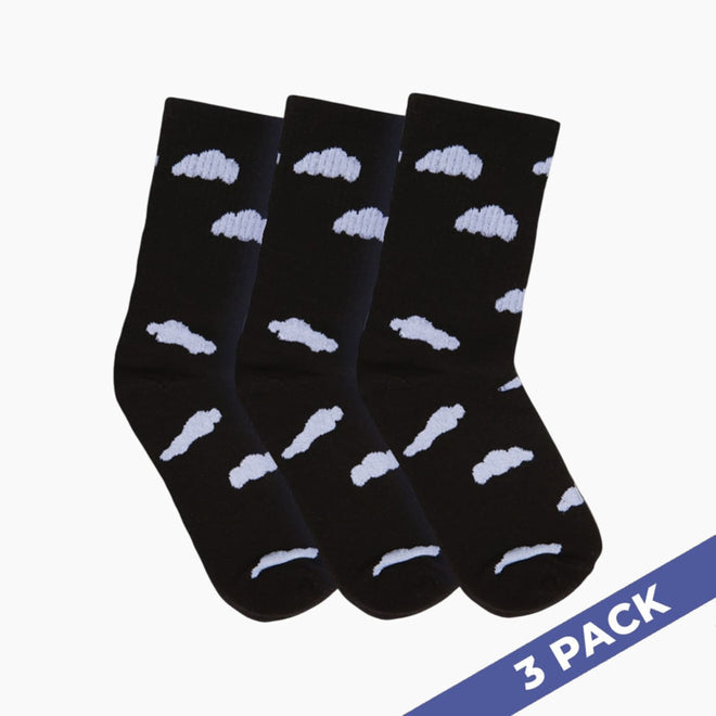 Simply Go Cloud Slides - 3 Pairs Socks - Black - photo 1