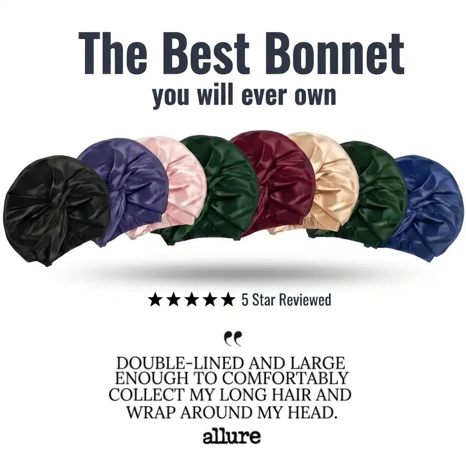 Overnight Hair-Repair Mulberry Silk Bonnet