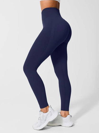 A model wearing a BRXL® B R X L™ Seamless High Waisted Tummy Control Butt-Lifting Leggings