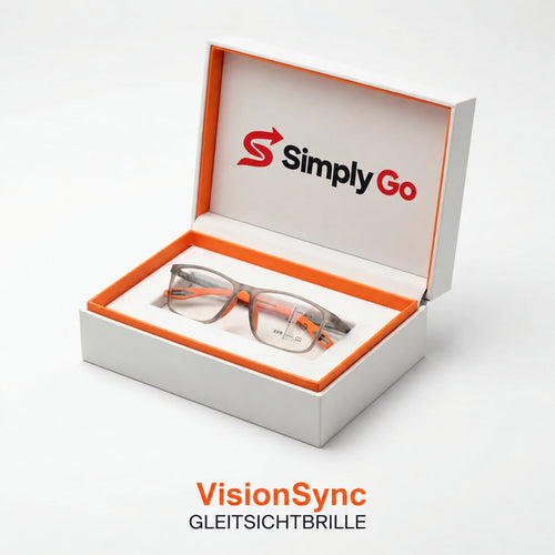 VisionSync™ Gleitsichtbrille in der Simply Go Geschenkbox