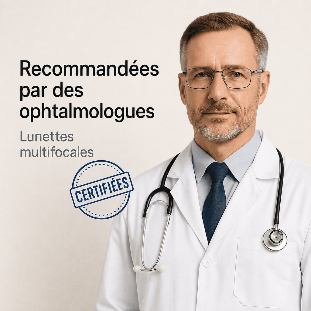 Lunettes multifocales VisionSync recommandées par des ophtalmologues