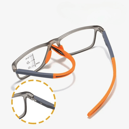 Branches flexibles des lunettes multifocales VisionSync